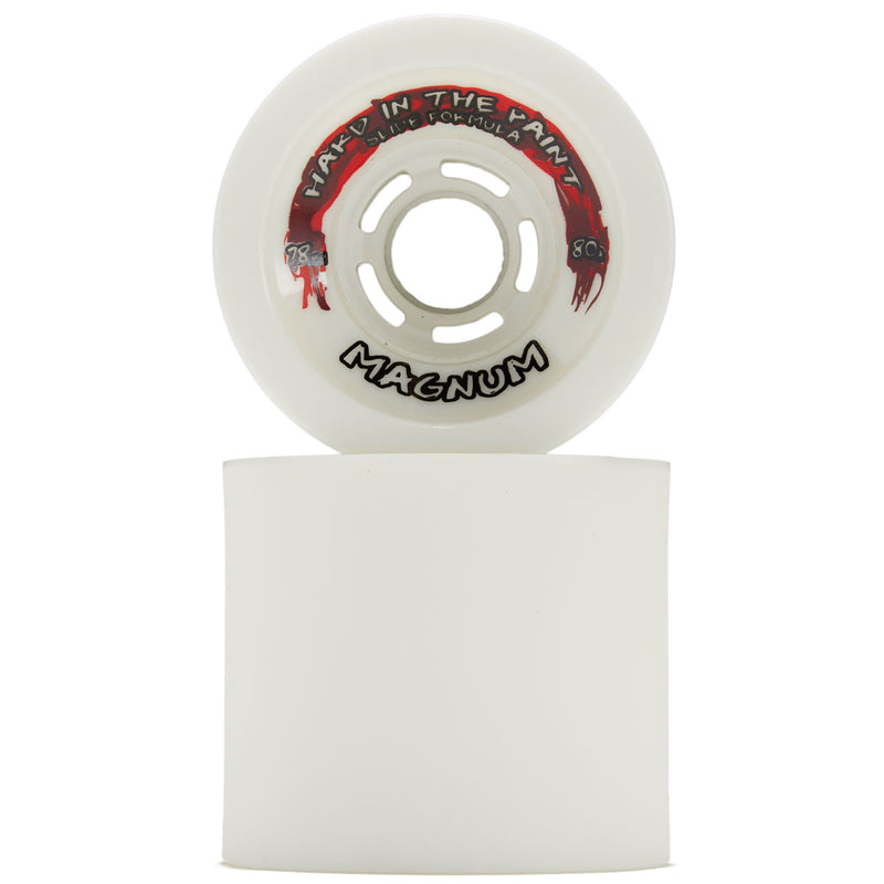 Venom Hard In The Paint Magnum 80a Longboard Wheels - White - 78mm