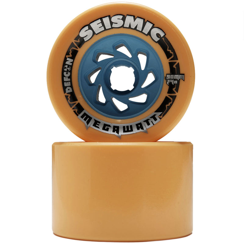 Seismic Megawatt 74a Longboard Wheels - Mango - 90mm