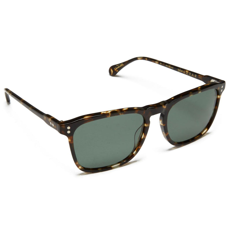 Raen Wiley 54 Sunglasses - Brindle Tortoise/Green Polarized