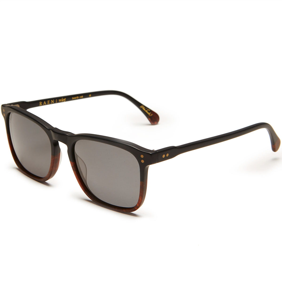Raen Wiley 54 Sunglasses - Burlwood/Black Polarized image 1
