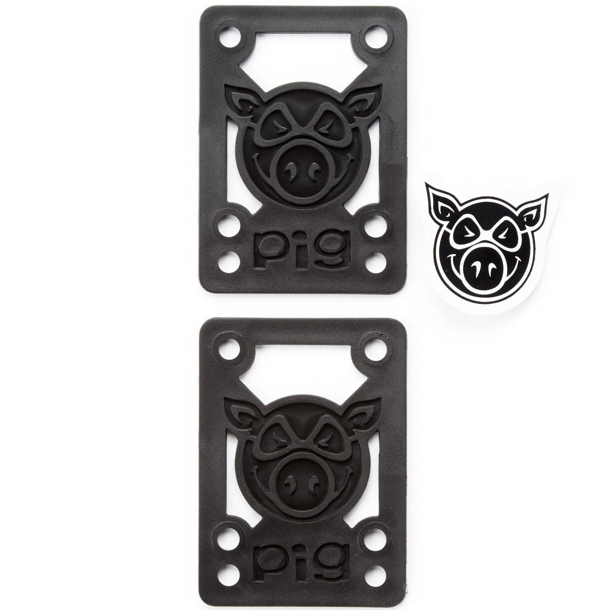 Pig Piles Hard Risers - Black - 1/8