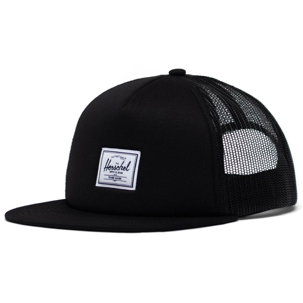 Herschel Supply Whaler Mesh Classic Logo Hat - Black Classic Label – CCS