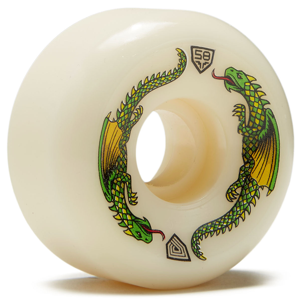 Powell-Peralta Dragon Formula 93A Skateboard Wheels - Off White - 58mm image 1