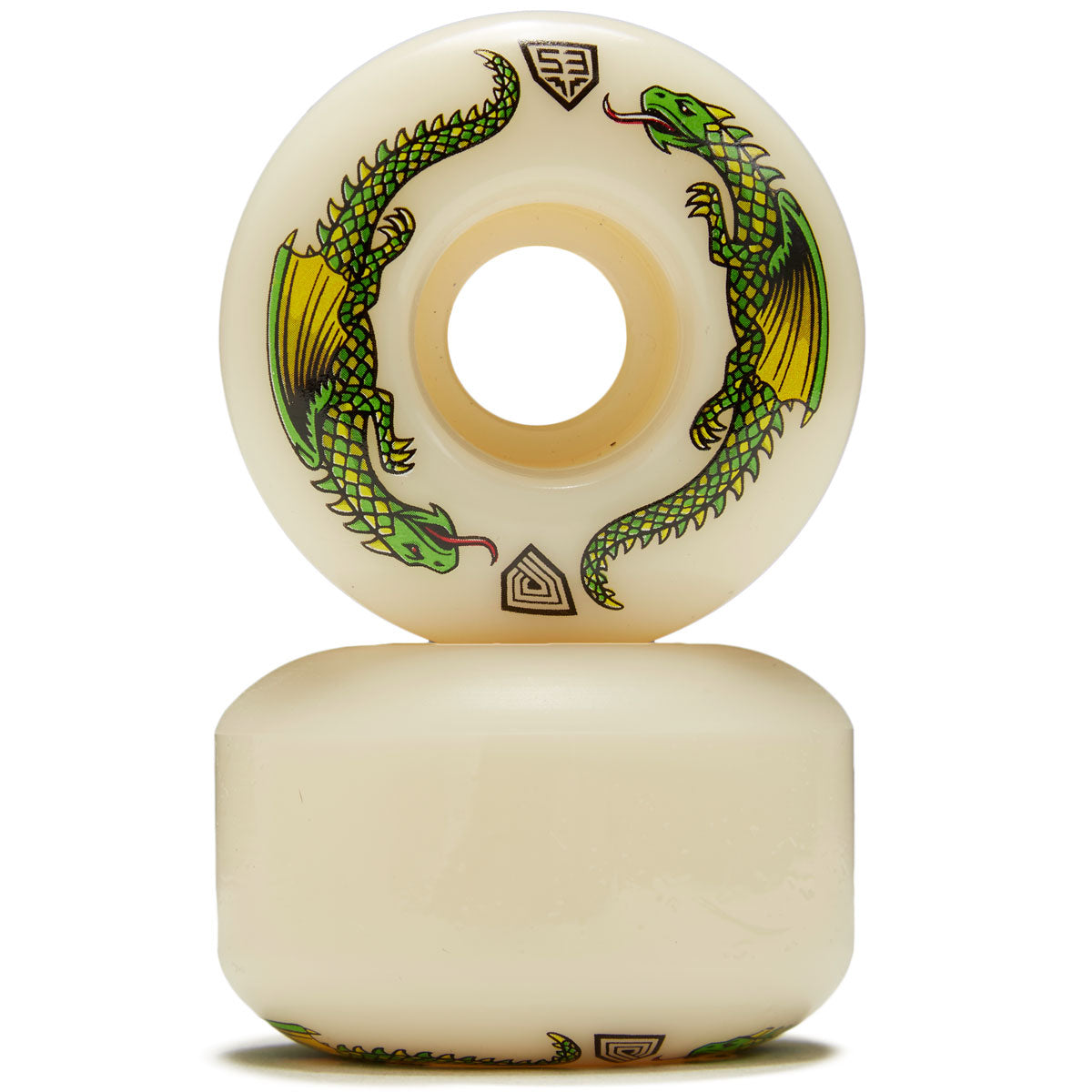 Powell-Peralta Dragon Formula 93A Skateboard Wheels - Off White - 53mm image 2