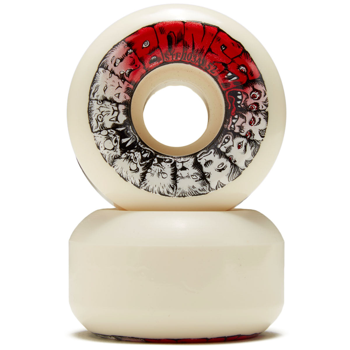 Bones Weird Wolf STF 103a V5 Sidecut Skateboard Wheels - 52mm image 2