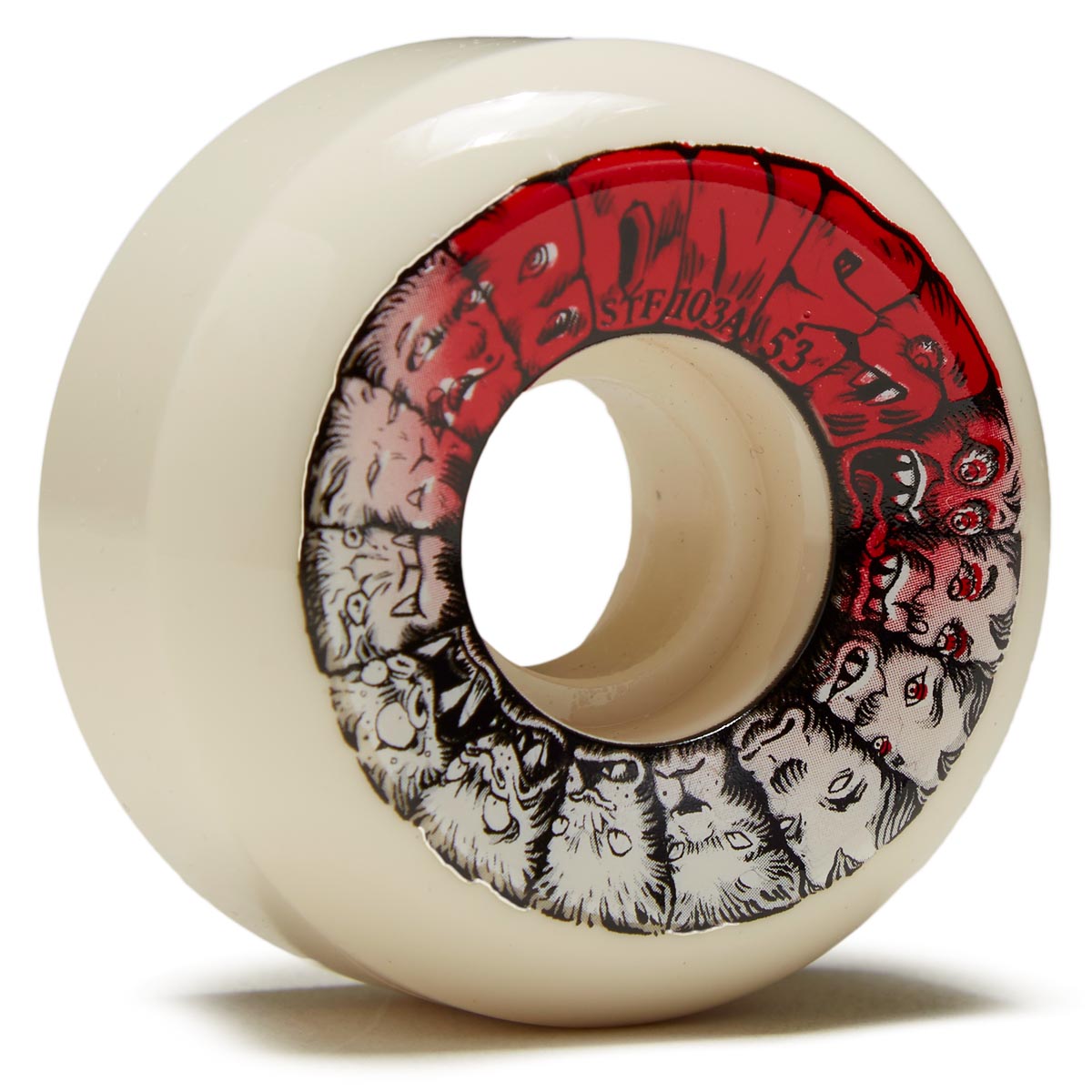 Bones Weird Wolf STF 103a V5 Sidecut Skateboard Wheels - 53mm image 1