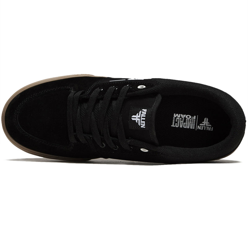 Fallen Patriot Vulc Shoes - Black/White/Gum