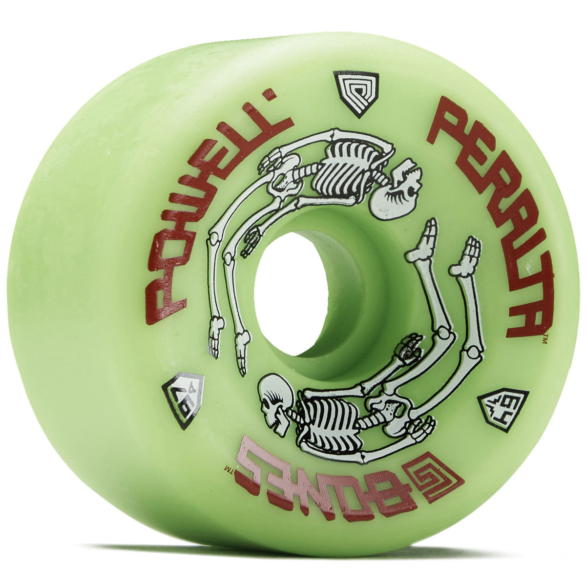 Powell-Peralta G Bones 97A Skateboard Wheels - Green - 64mm image 1