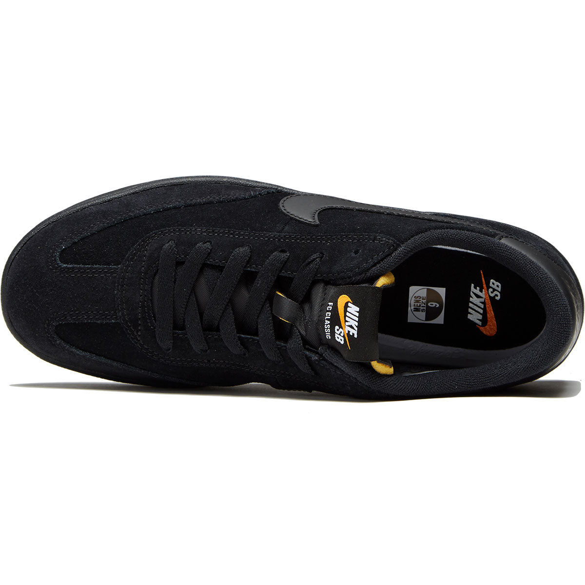 Nike SB FC Classic Shoes - Black/Black/Vivid Orange image 3