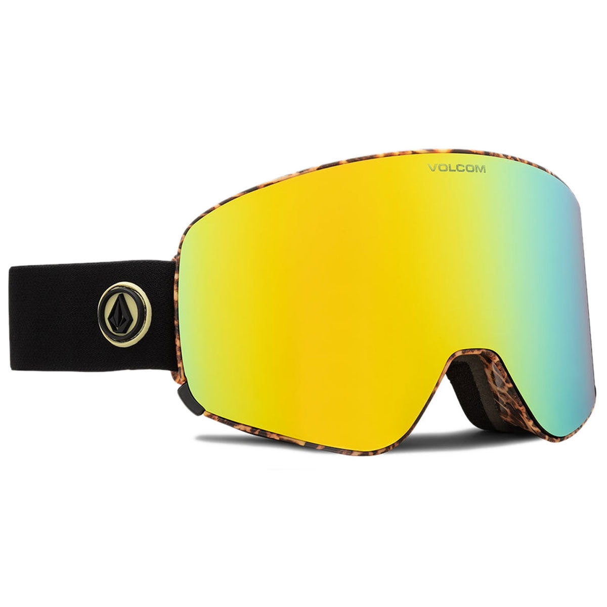 Volcom Odyssey Snowboard Goggles - Giraffe/Black/Gold Chrome image 3