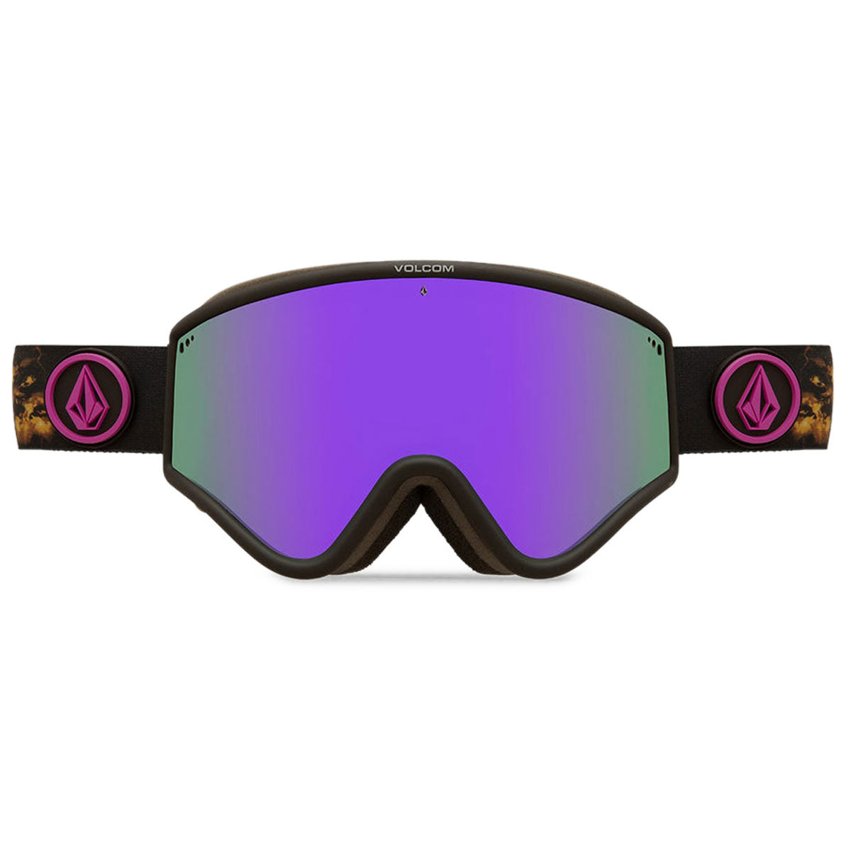 Volcom Yae Snowboard Goggles - Bleach/Purple Chrome image 1