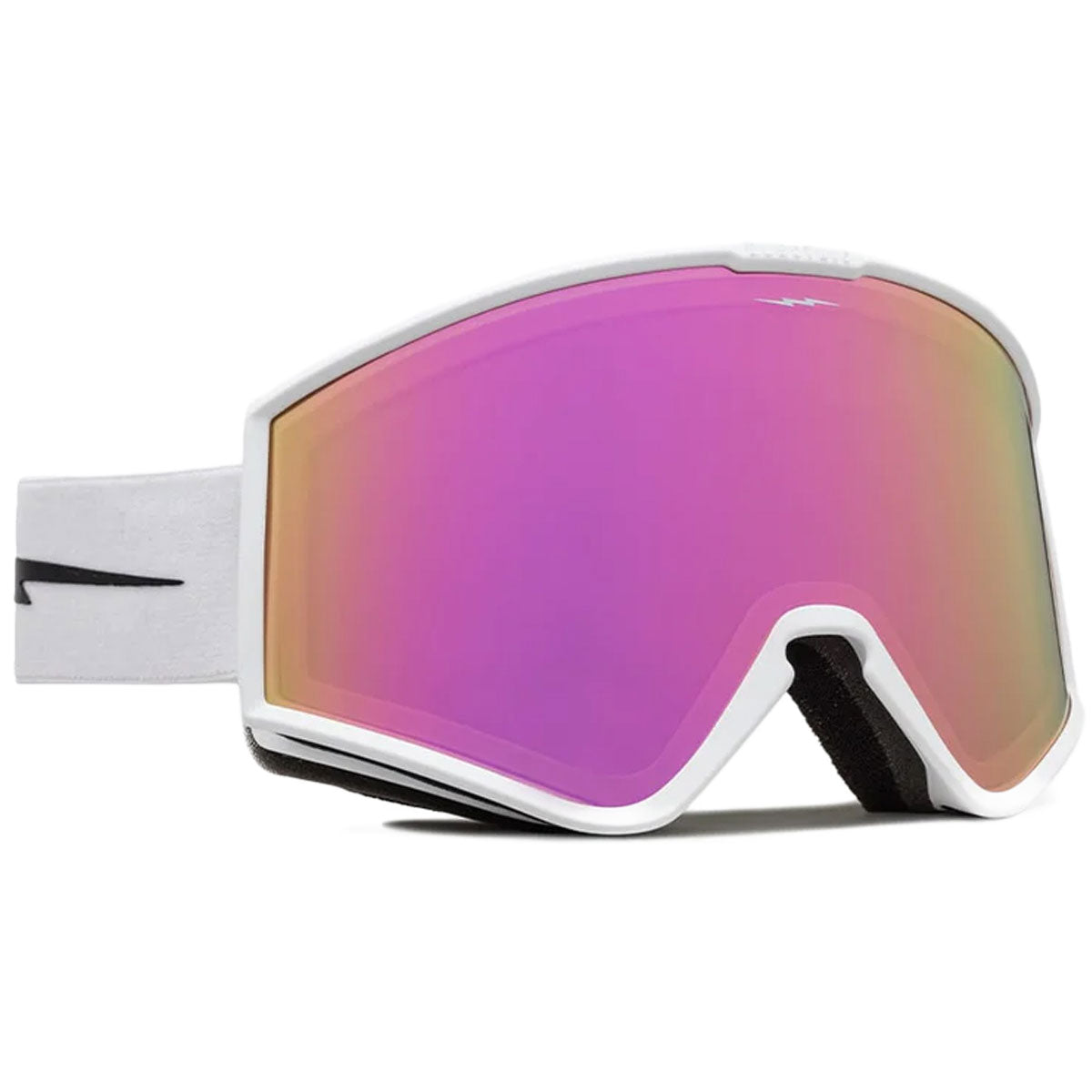 Electric Kleveland Snowboard Goggles - Matte White/Pink Chrome image 1
