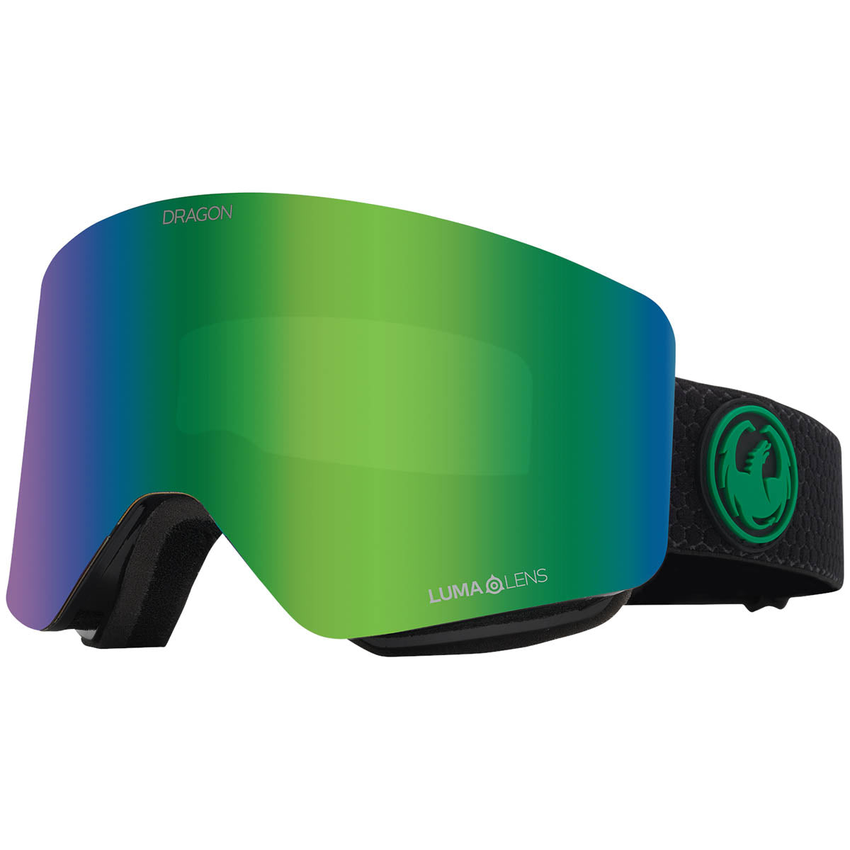 Dragon R1 Otg Snowboard Goggles - Split/Lumalens Green Ion image 1