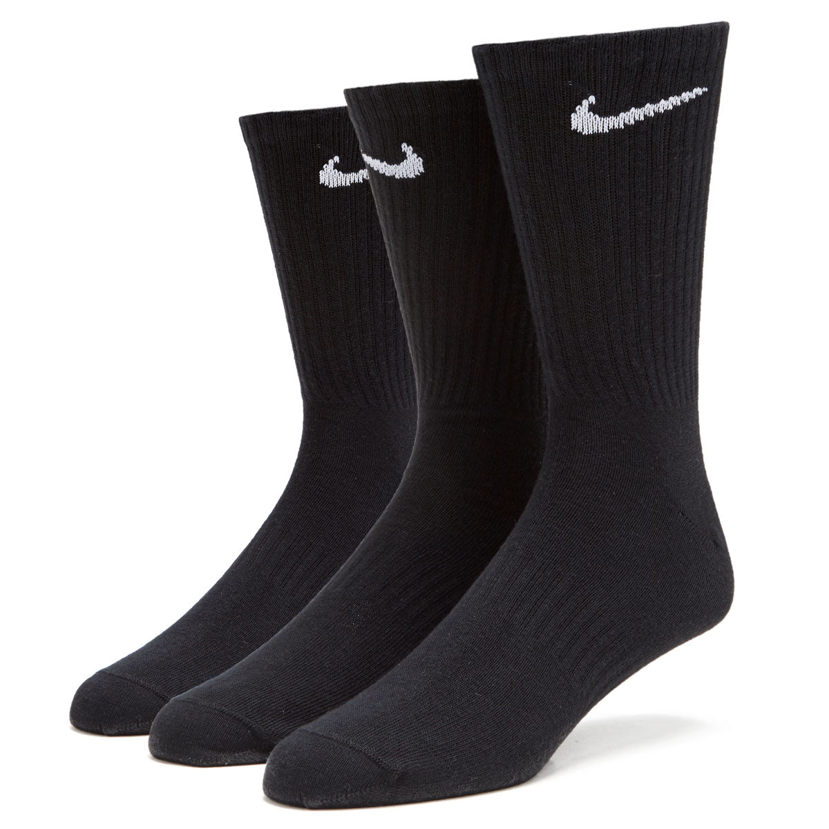Nike SB Everyday Lightweight Crew Socks - Black/White – CCS