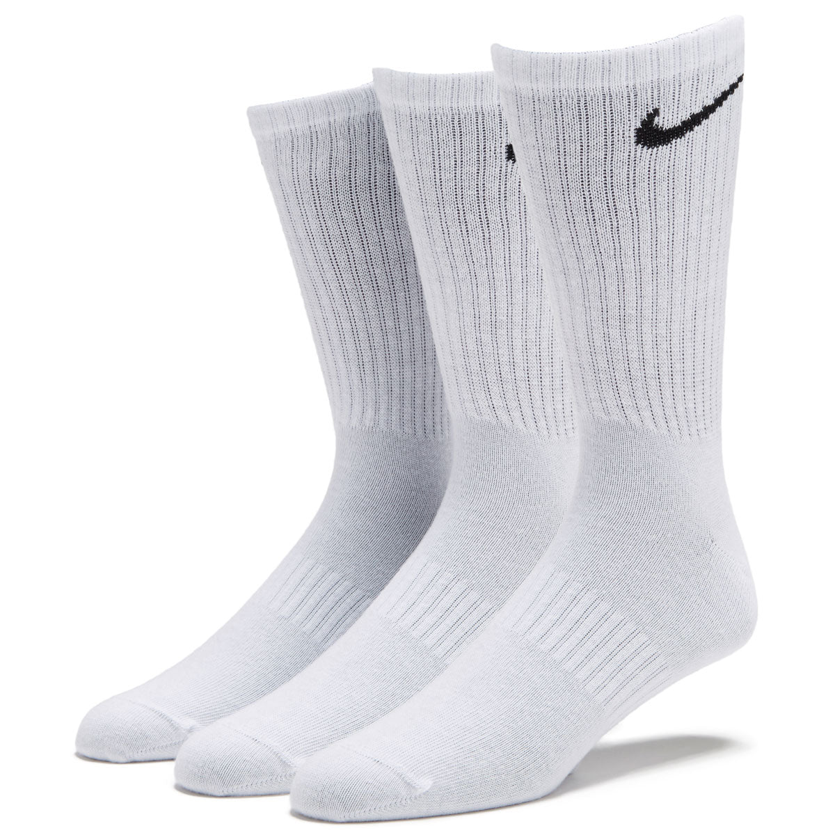 Nike SB Everyday Lightweight Crew Socks - White/Black - LG – CCS