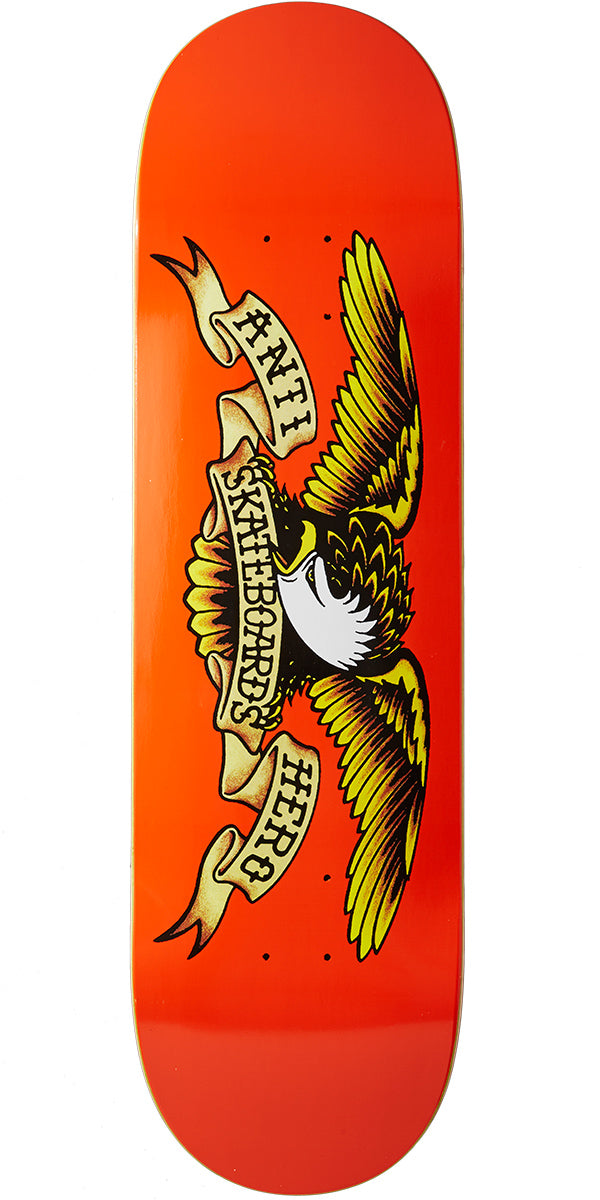 Anti-Hero Classic Eagle Skateboard Deck - Orange - 9.00