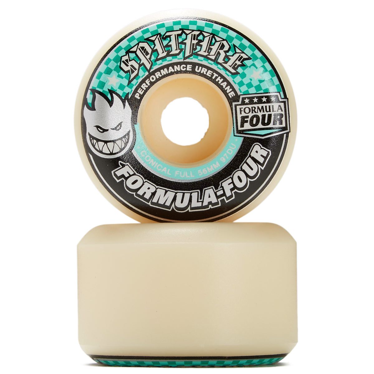 Spitfire F4 97 Conical Full Skateboard Wheels - Natural - 56mm image 2