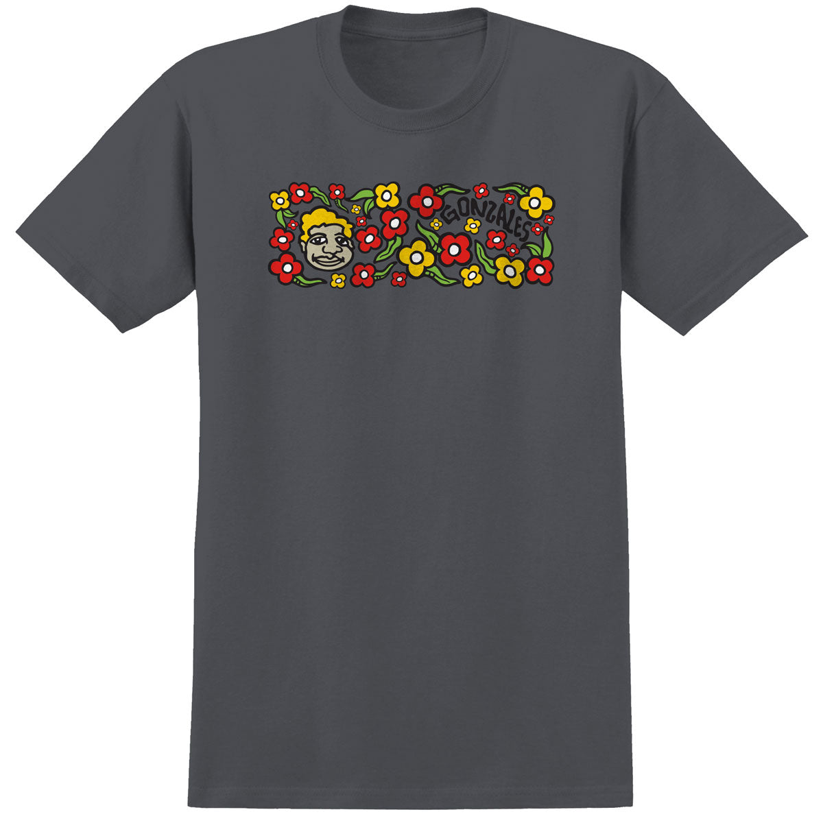 Krooked Sweatpants T-Shirt - Charcoal/Multi Color image 1