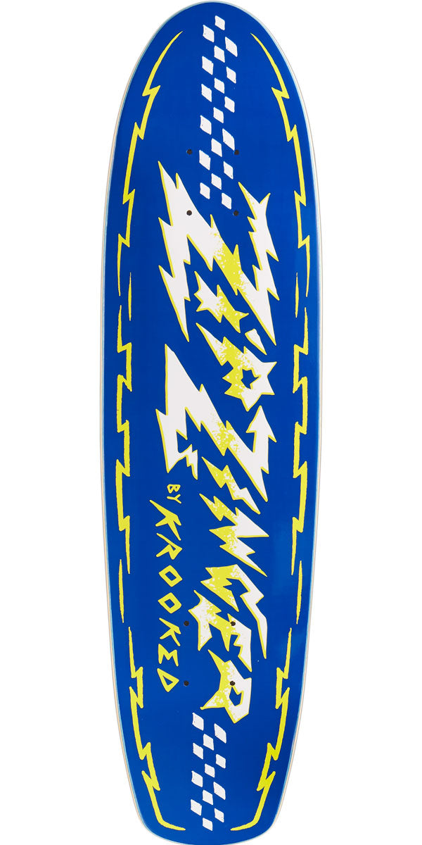 Krooked Zip Zinger By Sam D. Skateboard Deck - Blue - 7.75