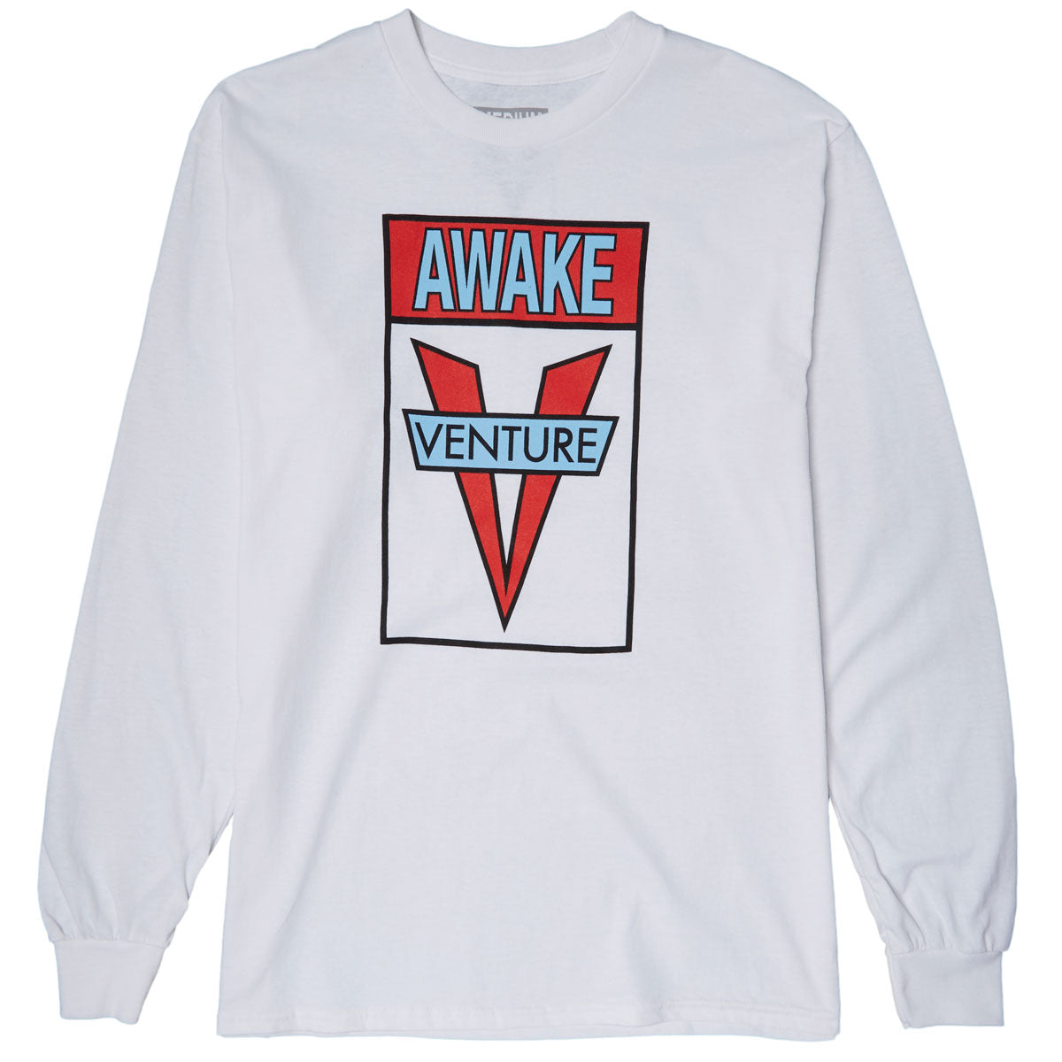 Venture Awake Long Sleeve T-Shirt - White/Red/ Blue/Black image 1