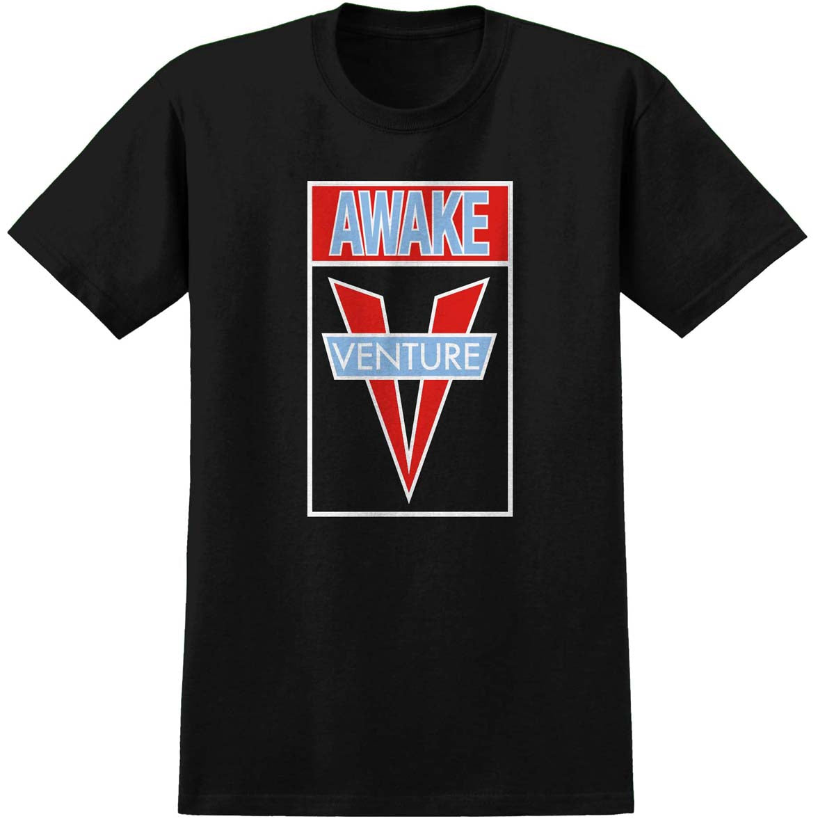 Venture Awake T-Shirt - Black/Red/ Blue/White image 1