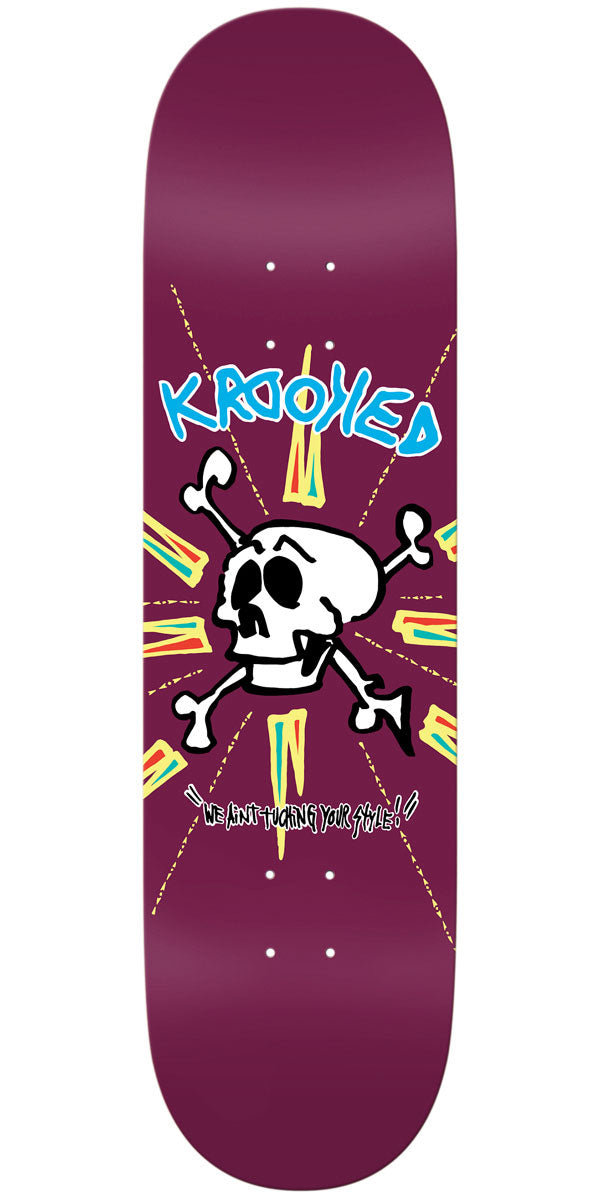 Krooked Style Skateboard Deck - Magenta - 8.62" – CCS
