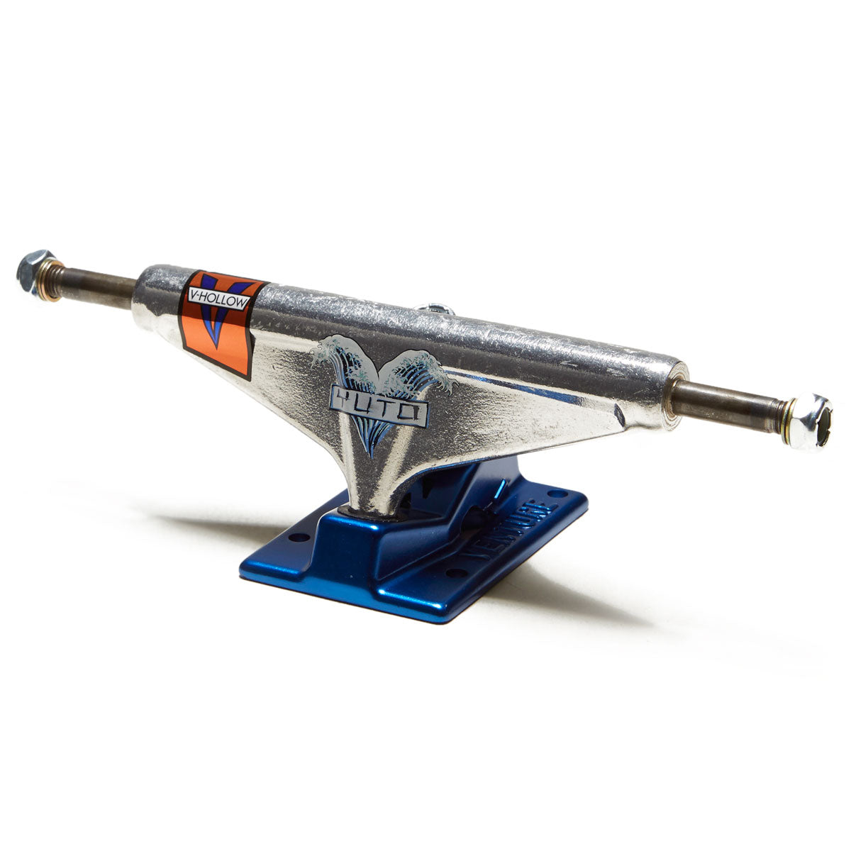 Venture Yuto Great Wave V-hollow Hi Skateboard Trucks - Polished/Blue - 5.2