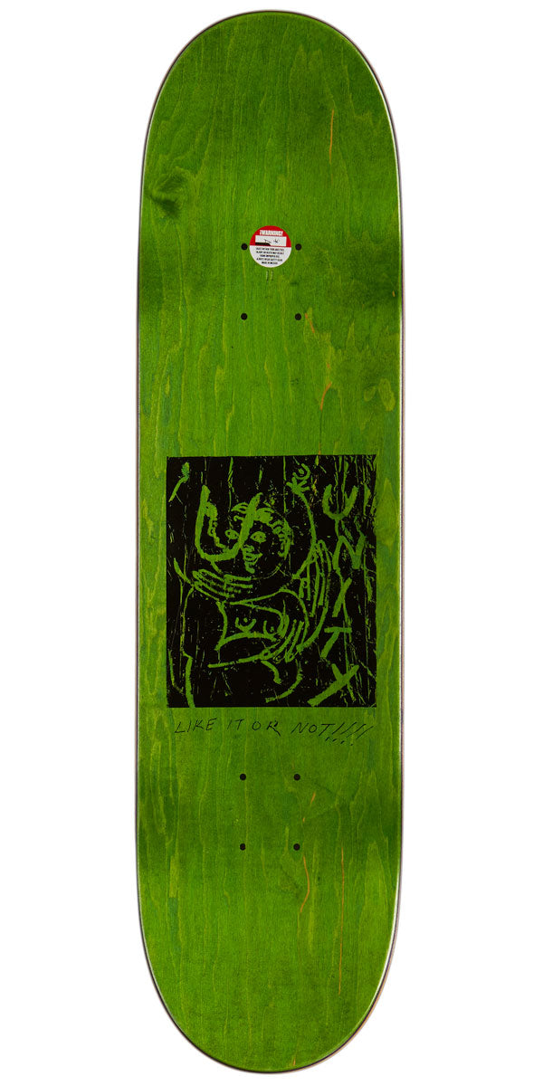 Unity You And Me Skateboard Deck - Green - 8.06