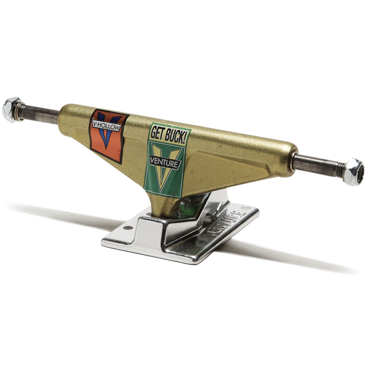 Venture X Shake Junt V-hollow Hi Skateboard Trucks - Anodized Yellow/Polished - 5 image 1