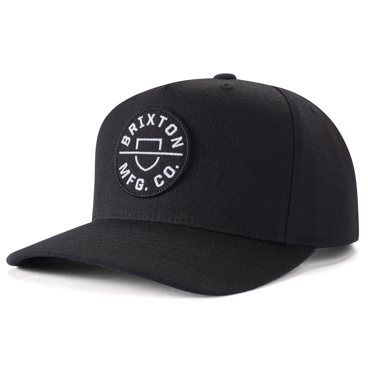 Brixton Crest C Mp Snapback Hat - Black image 1