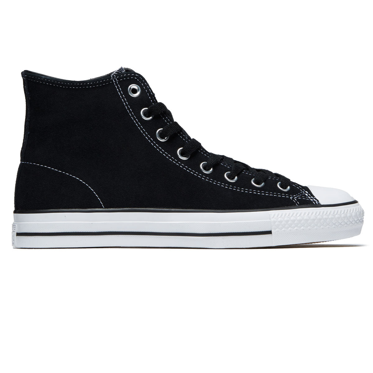 Converse Chuck Taylor All Star Pro Suede Hi Shoes - Black/Black/White