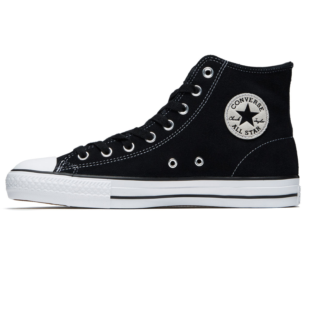 Converse Chuck Taylor All Star Pro Suede Hi Shoes - Black/Black/White – CCS