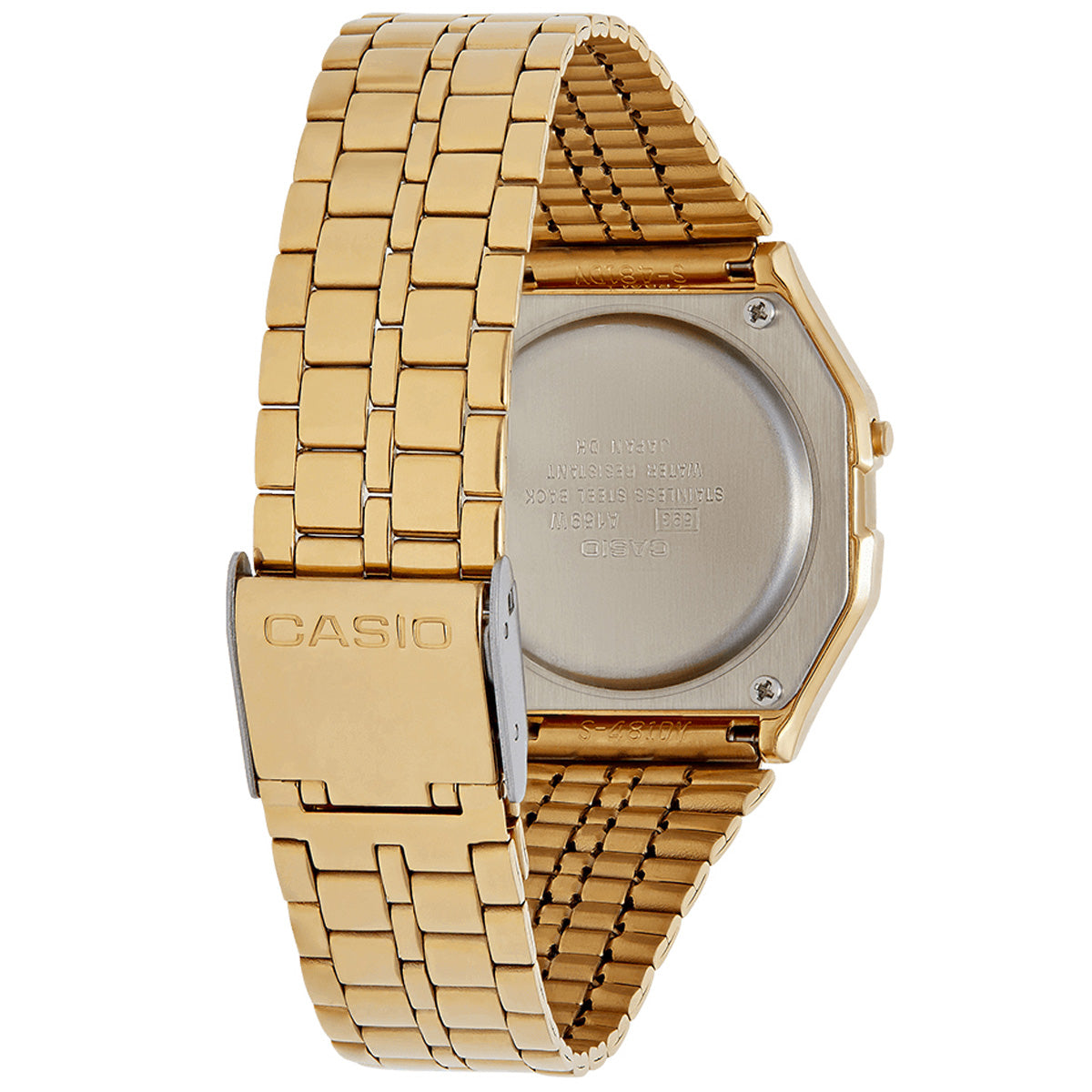 Casio A158WETG-9A Watch - Vintage Mirror Dig Gold image 2