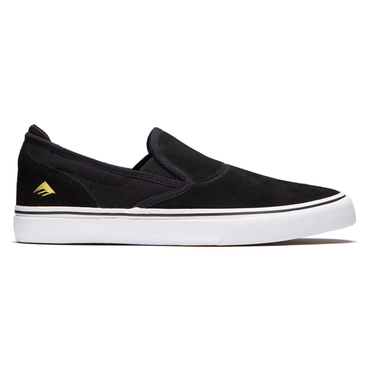 Emerica Wino G6 Slip-On Shoes - Black/White/Gold image 1