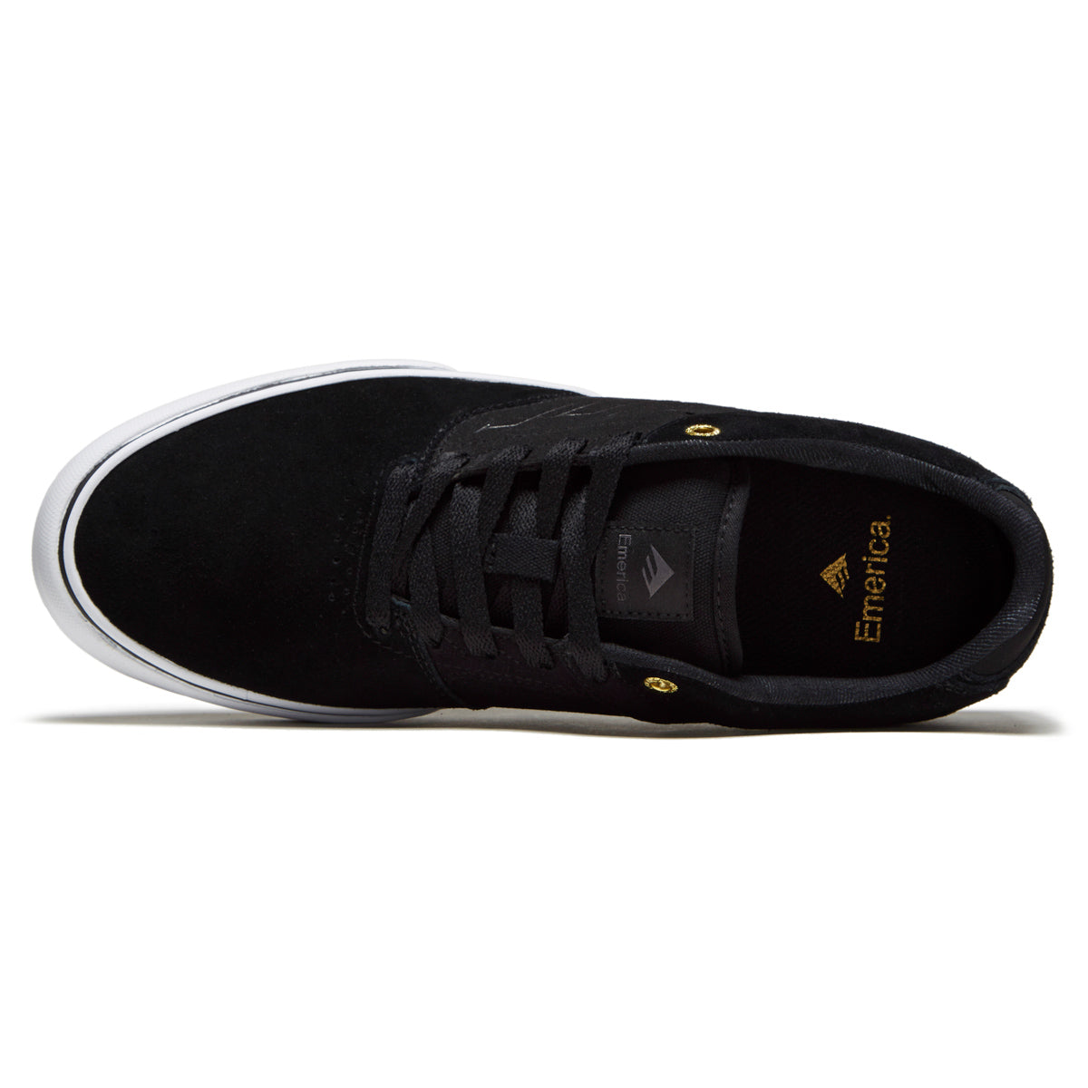 Emerica The Low Vulc Shoes - Black/Gold/White image 3