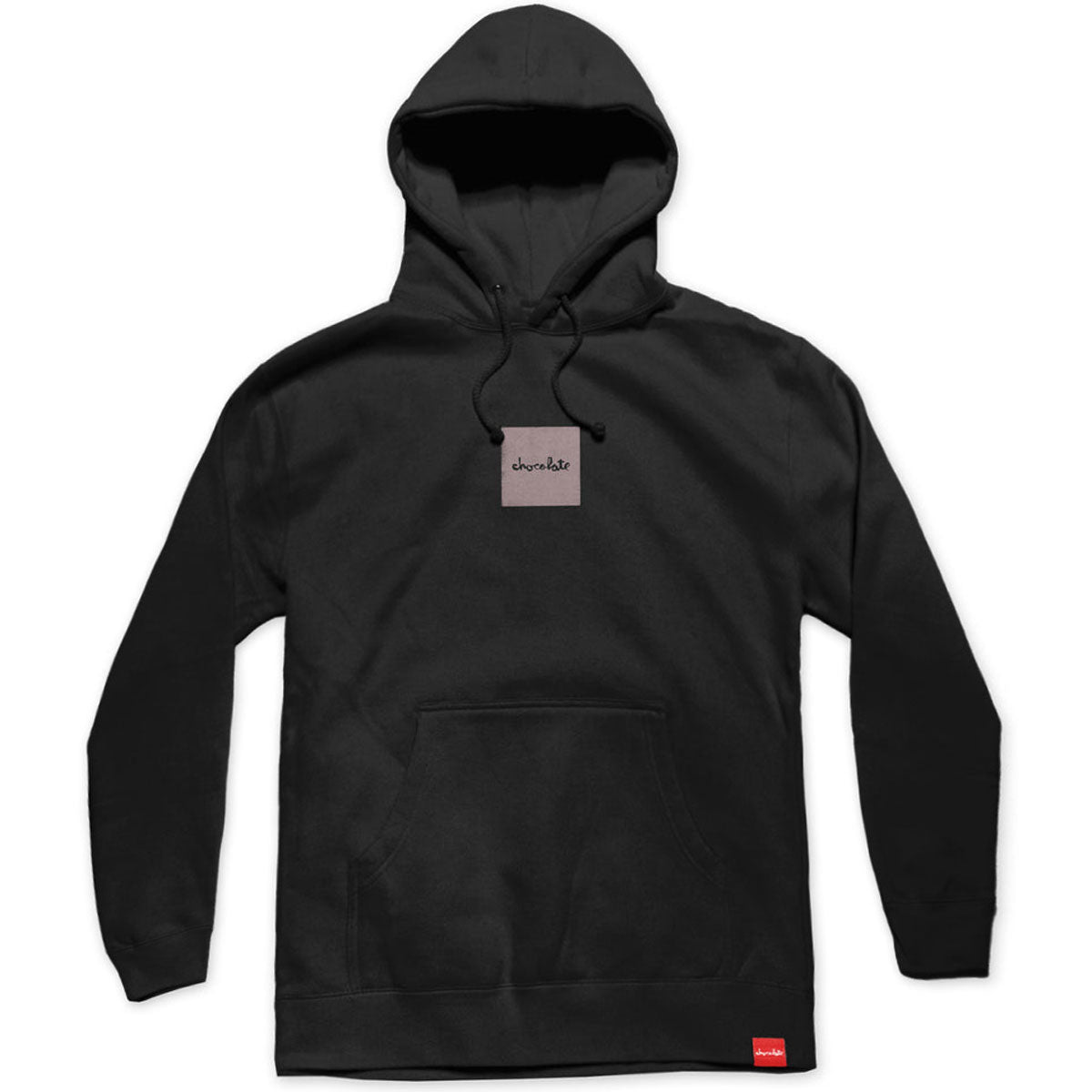 Chocolate Faded Square Heavy Hoodie - Black image 1