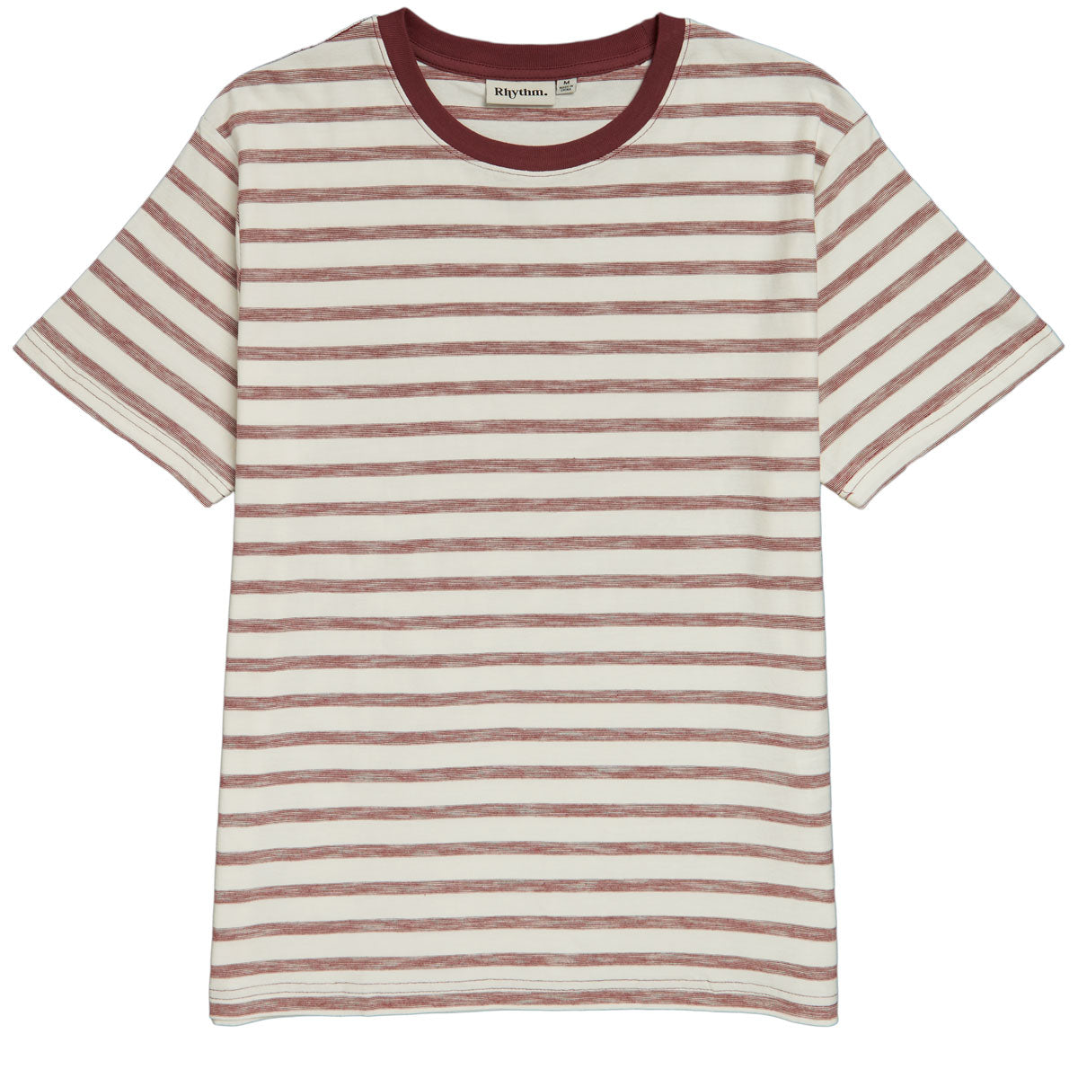 Rhythm Everyday Stripe T-Shirt - Mulberry image 1