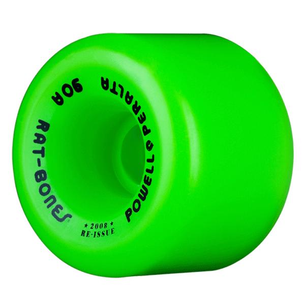 Powell-Peralta Rat Bones 90A Skateboard Wheels - Green - 60mm image 1
