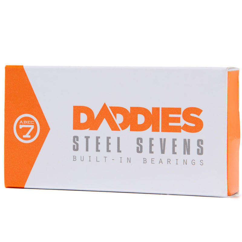 Daddies Steel Built In Skateboard Bearings - Orange
