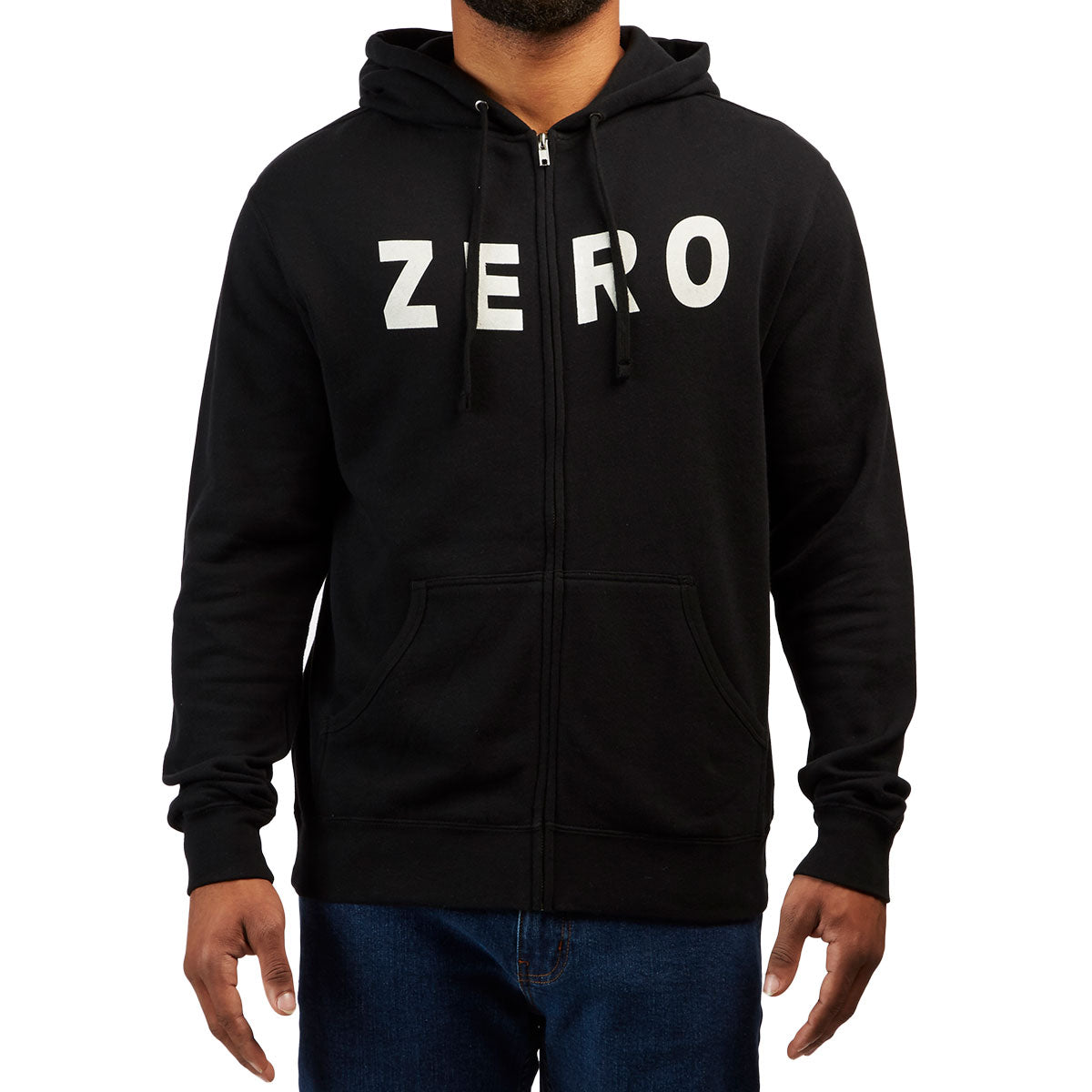 Zero Army Zip Up Hoodie - Black image 1