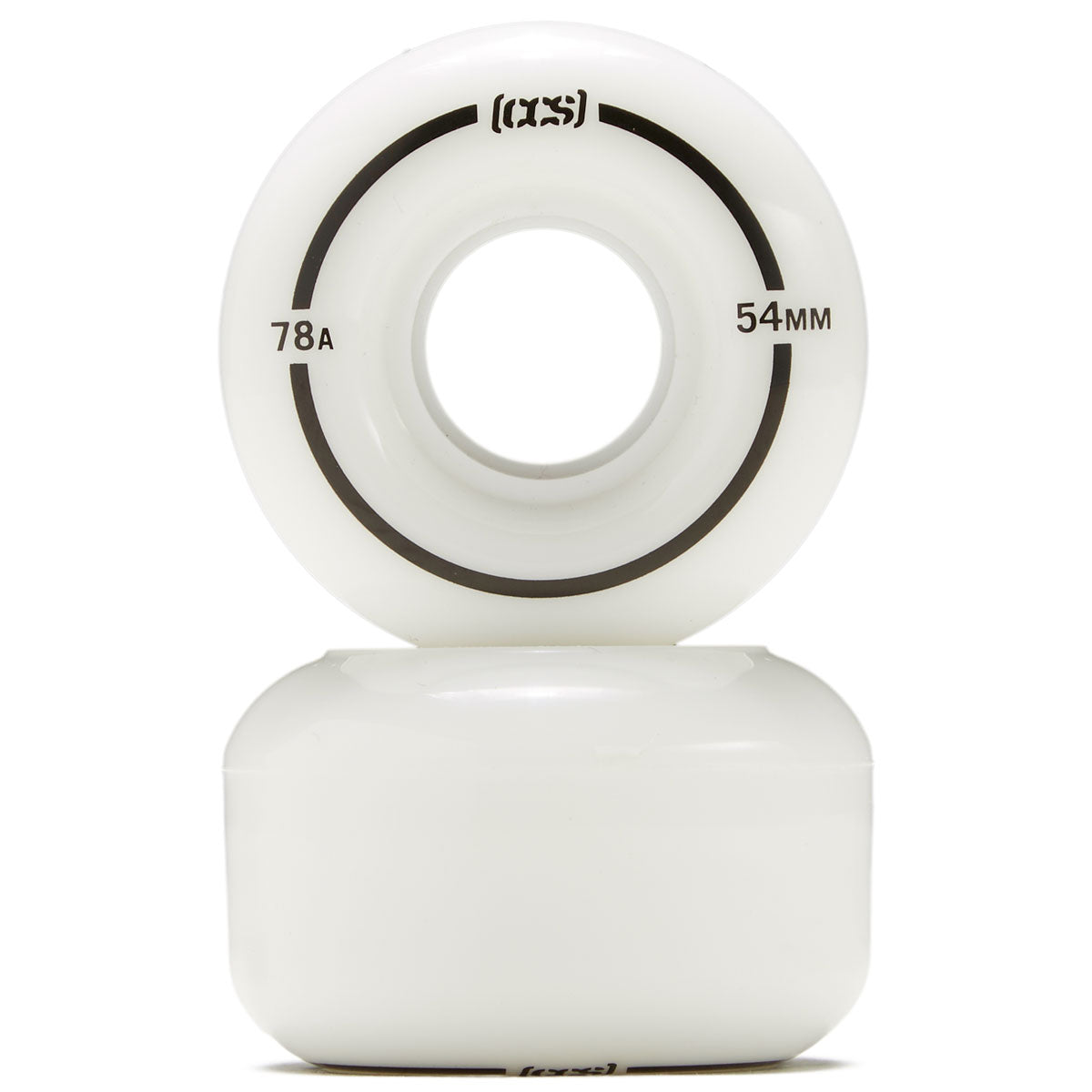 CCS Cruiser Skateboard Wheels - 54mm 78a - White image 2