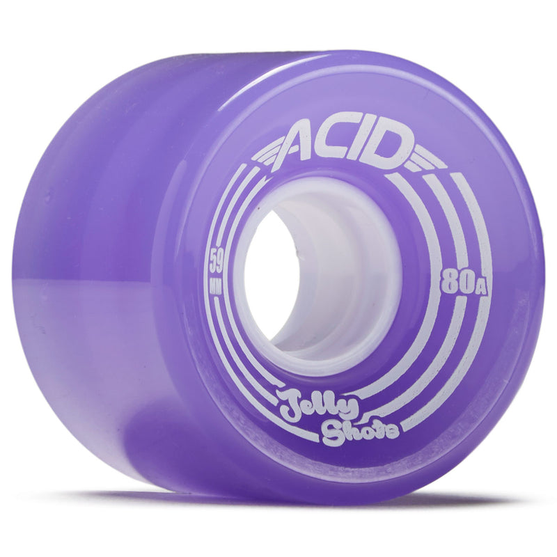 Acid Jelly Shots 80a Skateboard Wheels - Purple - 59mm