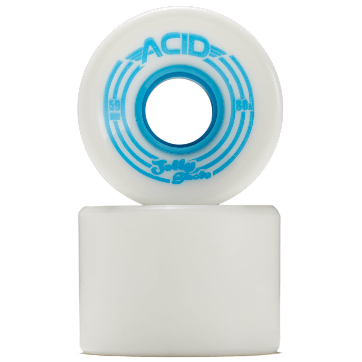 Acid Jelly Shots 80a Skateboard Wheels - White - 59mm image 2