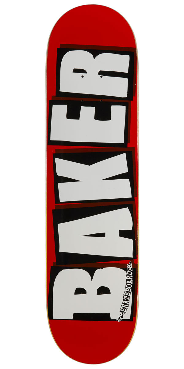 Baker Brand Logo Skateboard Deck - White - 8.00" – CCS