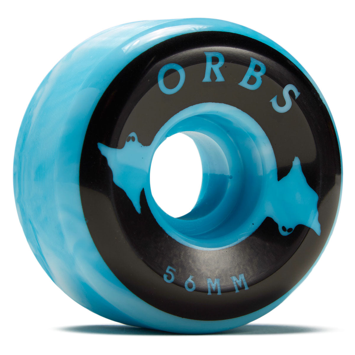 Welcome Orbs Specters Conical 99A Skateboard Wheels - Blue/White Swirl - 56mm image 1