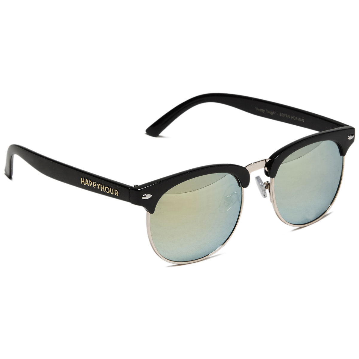Happy Hour G2 Sunglasses - Gloss Black/Gold Mirror image 1