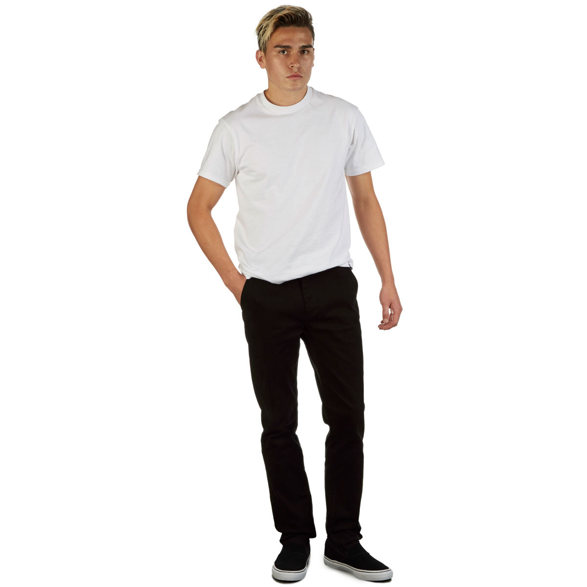 CCS Slim Stretch Chino Pants - Black image 3