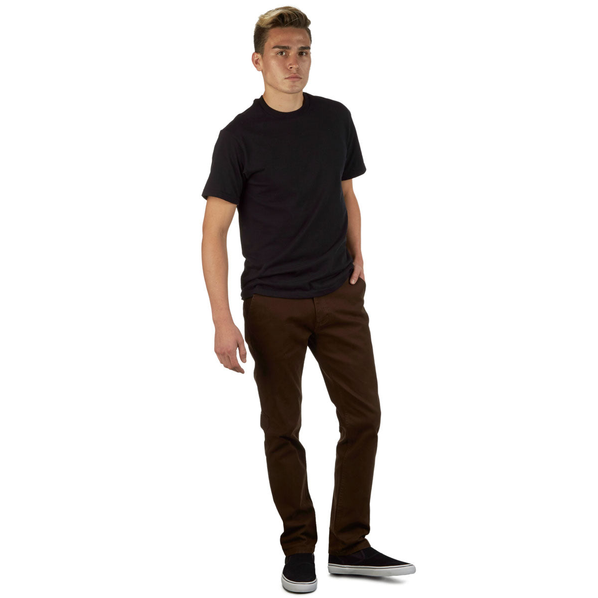 CCS Straight Stretch Chino Pants - Brown image 3