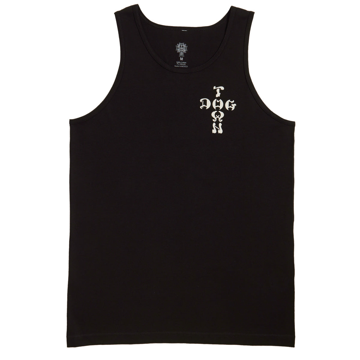 Dogtown Cross Logo Tank Top - Black/White image 2