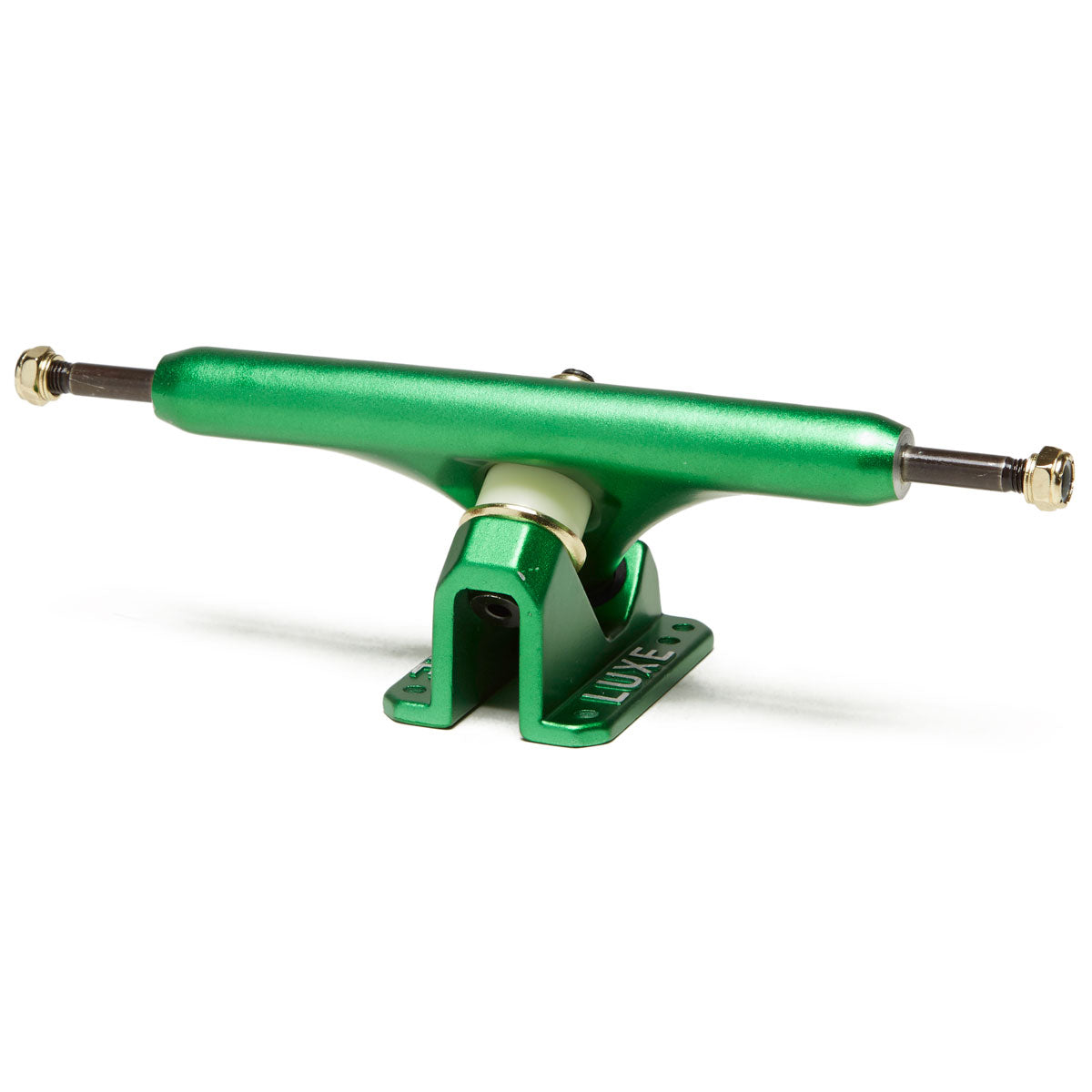 Luxe Lite 180mm Hollow Kingpin Longboard Trucks - Satin Green image 2